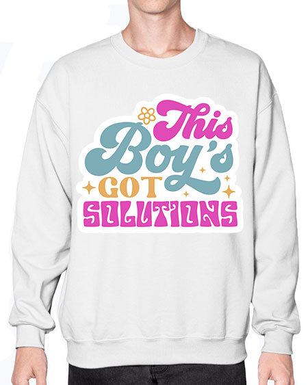 This boys got solutions 19# - general science- Sweatshirt - Crew