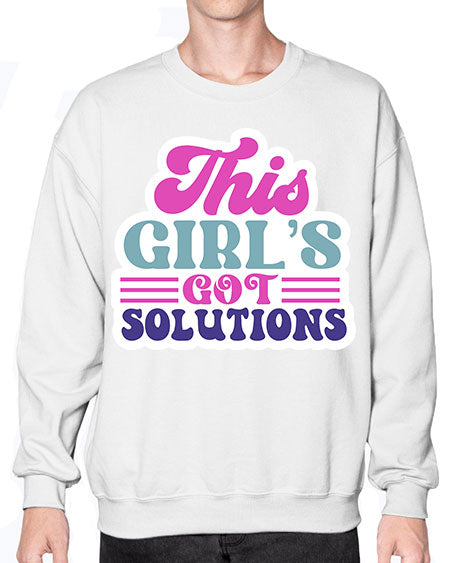 This girls got solutions 16# - general science- Sweatshirt - Crew
