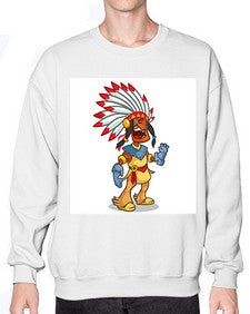 Thnksgvngindian 254# - cartoon general- Sweatshirt - Crew