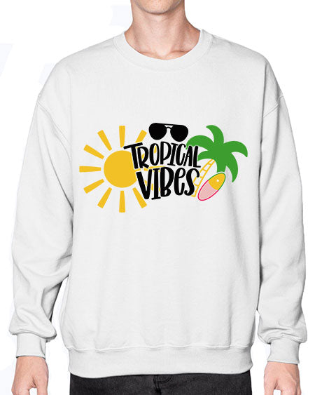 Tropical Vibes Style 9# - summer- Sweatshirt - Crew