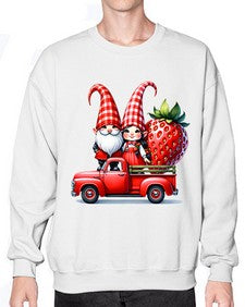 Truck Gnome Strawberries 1673# - strawberry- Sweatshirt - Crew