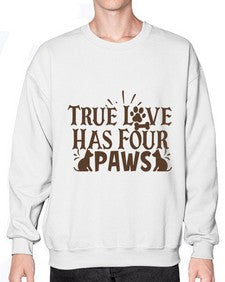 True Love Has Four Paws Style 24# - cats- Sweatshirt - Crew
