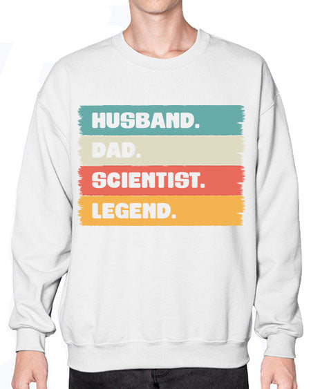 VintageHusbandDadScientistLegendScientistSkinite Scientist Skinite 14# - general science- Sweatshirt - Crew