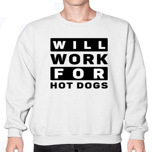 Will Work For Style 1# - dogs- Sweatshirt - Crew