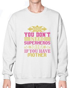You dont need 270# - cartoon super hero- Sweatshirt - Crew