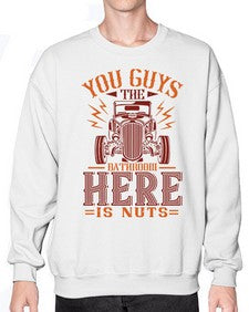 You guys the bathroom here is nuts 71# - hot rod- Sweatshirt - Crew