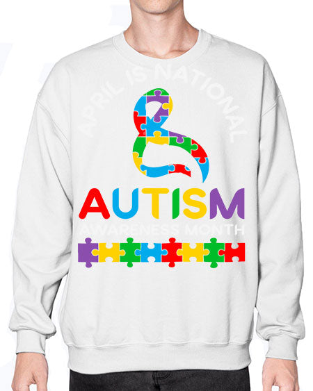 april is national autism awareness 3# - autism- Sweatshirt - Crew