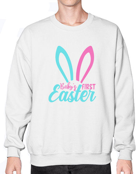 babys first easter Style 37# - baby- Sweatshirt - Crew
