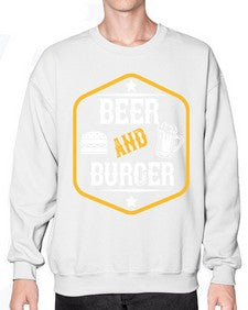 beer and burger 640# - beer- Sweatshirt - Crew