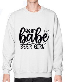 beer babe beer girl 45# - beer- Sweatshirt - Crew