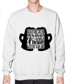 beer because you dont win 641# - beer- Sweatshirt - Crew