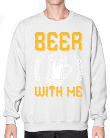 beer with me 662# - beer- Sweatshirt - Crew