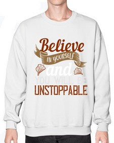 believe in yourself and you will be unstoppable 54# - cooking- Sweatshirt - Crew