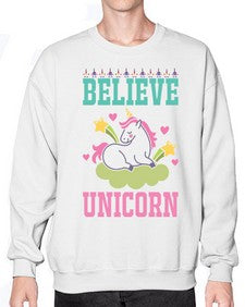 believe unicorn 45# - unicorn- Sweatshirt - Crew