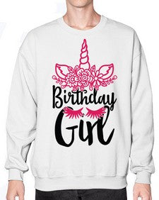 birthday girl 60# - unicorn- Sweatshirt - Crew