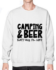 campingandbeerthatswhyiamhere 713# - beer- Sweatshirt - Crew