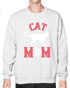 cat mom Style 35# - cats- Sweatshirt - Crew