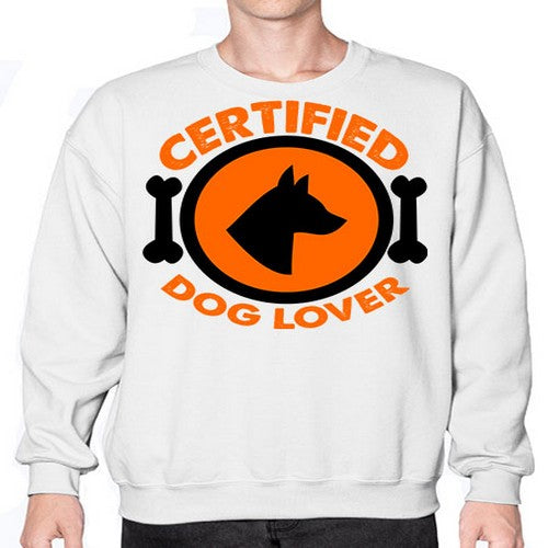 certified dog lover - dogs- Sweatshirt - Crew