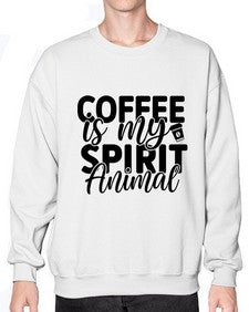 coffee is my spirit animal 820# - tea- Sweatshirt - Crew
