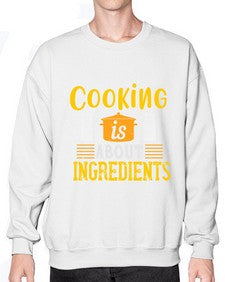 cooking is about ingredients 131# - cooking- Sweatshirt - Crew