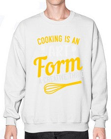 cooking is an art form a creative thing 132# - cooking- Sweatshirt - Crew