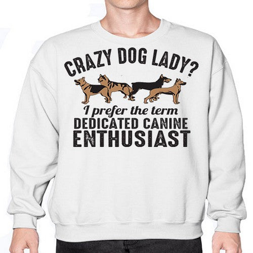 crazy dog lady - dogs- Sweatshirt - Crew