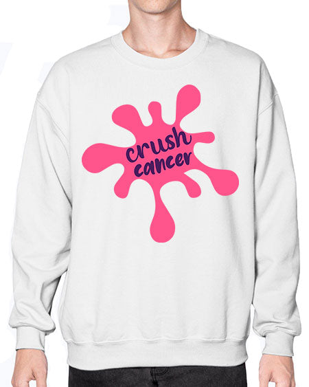 crush cancer Style 18# - breast cancer- Sweatshirt - Crew
