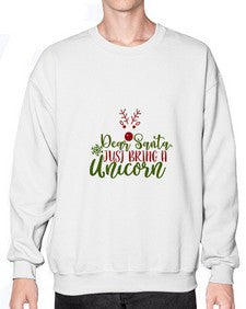 dear santajust bring a unicorn 93# - unicorn- Sweatshirt - Crew