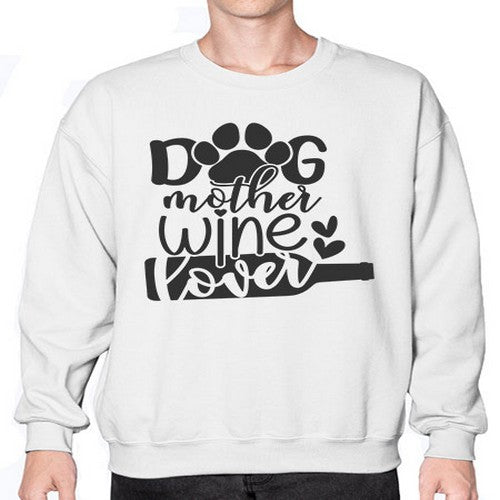 dogmotherwinelover 126# - dogs- Sweatshirt - Crew