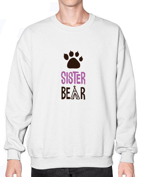 don t wake the bear 1# - bears - animals- Sweatshirt - Crew