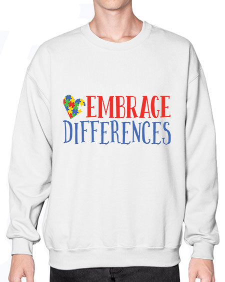embrace differences Style 13# - autism- Sweatshirt - Crew