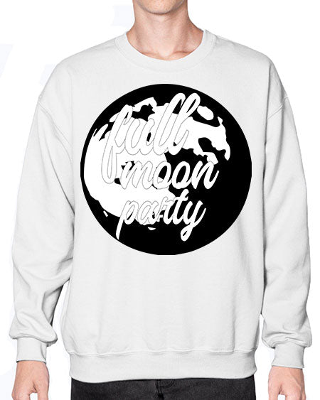 full moon party 7# - moon- Sweatshirt - Crew