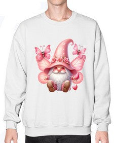 gnome with butterfly 02# - gnome- Sweatshirt - Crew