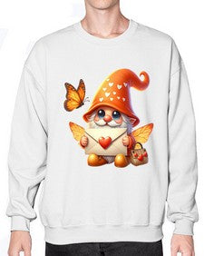 gnome with butterfly 06# - gnome- Sweatshirt - Crew