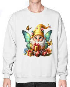 gnome with butterfly 07# - gnome- Sweatshirt - Crew