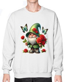 gnome with butterfly 11# - gnome- Sweatshirt - Crew
