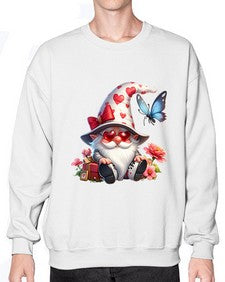 gnome with butterfly 13# - gnome- Sweatshirt - Crew