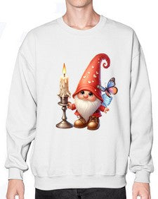 gnome with butterfly 16# - gnome- Sweatshirt - Crew