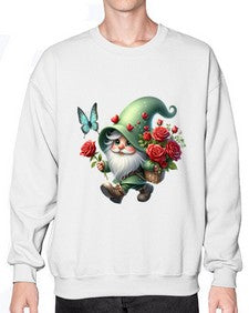 gnome with butterfly 24# - gnome- Sweatshirt - Crew