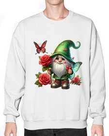 gnome with butterfly 26# - gnome- Sweatshirt - Crew