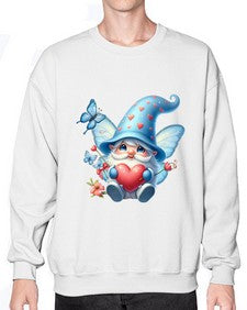 gnome with butterfly 28# - gnome- Sweatshirt - Crew