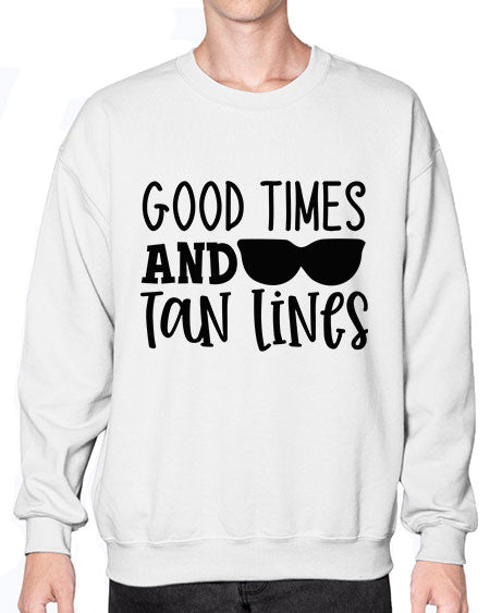 good times and tan lines Style 99# - summer- Sweatshirt - Crew