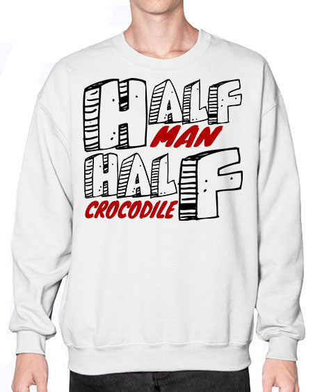 half man half crocodile - alligator- Sweatshirt - Crew