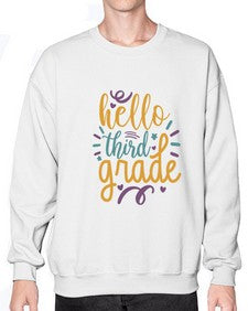 hello third grade 340# - third grade- Sweatshirt - Crew