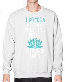 i do yoga  275# - yoga- Sweatshirt - Crew