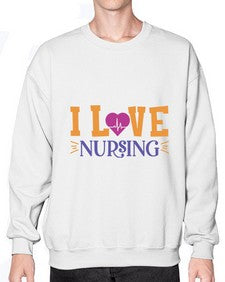 i love nursing Style 894# - nurse- Sweatshirt - Crew