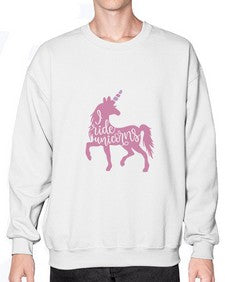 i ride unicorns 188# - unicorn- Sweatshirt - Crew
