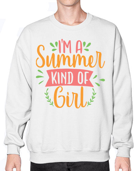 im a summer kind of girl 93# - summer- Sweatshirt - Crew