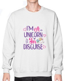 im a unicorn in disguise 231# - unicorn- Sweatshirt - Crew