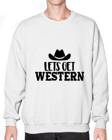 lets get western 723# - western- Sweatshirt - Crew